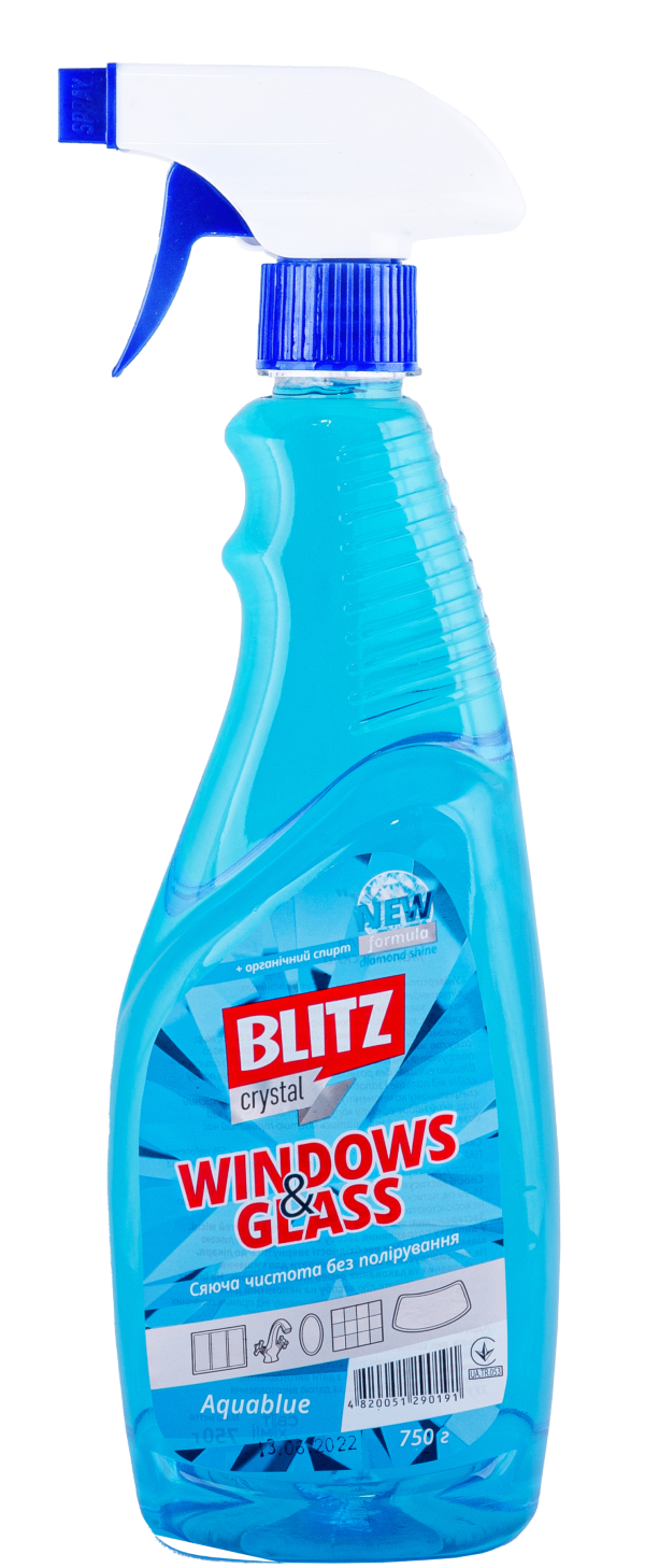 Засіб для миття всіх видів скла та будь-яких поверхонь з розпилювачем "BLITZ Crystal" ЕСО ТМЛЕОХІМ